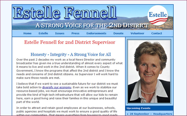 Estelle Fennell - candidate for 2nd district supervisor Humboldt County
